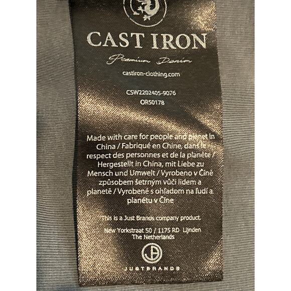 Cast Iron Blue Grey Down Puffer Jacket Premium Dutch Designer Winter - Picture 5 of 5